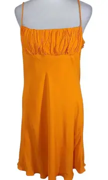 Olivaceous Orange Sundress with Ruched Bust NWT Size Large Orange Slip Dress
