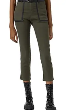 The Kooples Linen-Blend Belted Jeans Brown Size‎ 4