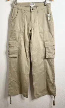 Arizona Cargo Wide Leg Khaki Pants Size 5