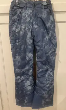 Womens Blue tie dye Ski Snowboard Pants Water Resistant Insulated winter
small