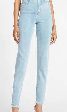 Express slim super high rise straight jeans size 6