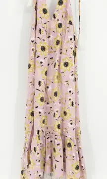 NWT LOFT Beach Womens Beachy Floral Sunflower Print Halter Maxi Dress Size XL