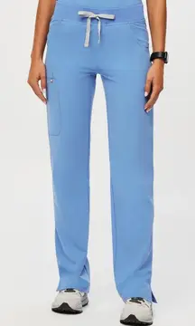 Figs Kade Cargo Scrub Pants in Ceil Blue, Size XXS