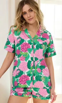 Printfresh Hydrangea Floral Pajama Set XL