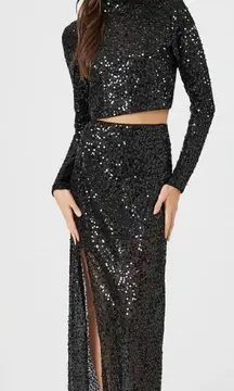 Sequin Top & Skirt Set