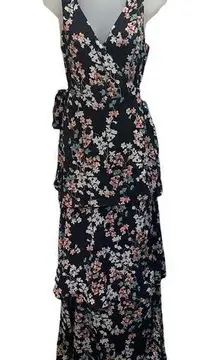 NWT If By Sea Floral Wrap Maxi Dress