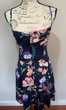 Yumi Kim Floral Navy mini dress‎ sz Small