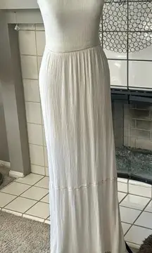 H & M Coachella maxi dress ivory bone color size 2