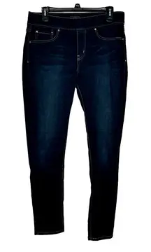 Talbots Women's Jeans Mid-Rise Straight Leg‎ Stretch Denim Dark Blue Size 30