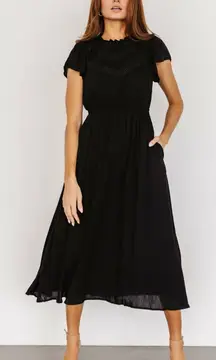 Baltic Born Prestyn Black Midi Dress