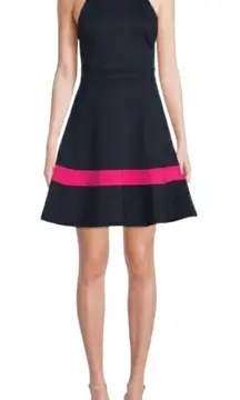 #109 ELIZA J Navy Stretch Mini Dress