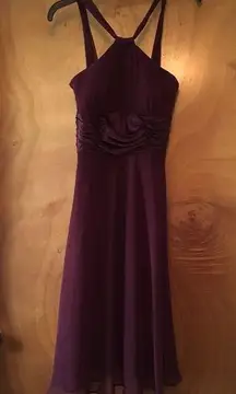 Connected Apparel NWT Plum Semiformal Chiffon Midi Length