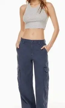 ARITZIA TNA Corbett Slouchy Cargo Work Wear Trooper Wash Pants  Womens Sz 6