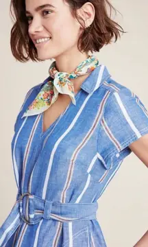 Pilcro Boho Tiered Midi Dress 4P Floral Anthropologie