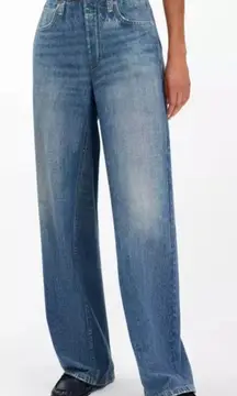 Rag & Bone Miramar Cotton Terry Wide Leg Pant XS Sweatpant Printed Jean