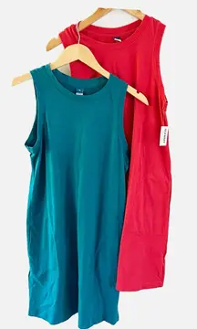 NWT Lot Of 2 Old Navy Sleeveless Basic Casual Dresses Minimalist Sizes S XS