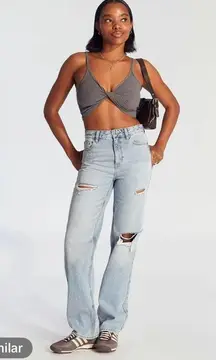 PacSun 90s Ripped Boyfriend Jeans Light