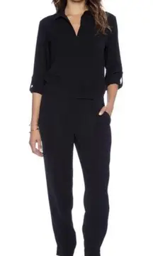 Vince . Button Down Black Jumpsuit