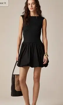 J. Crew Bubble-hem Mixy Dress