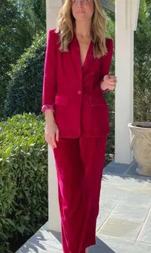 Anthropologie Endless Rose Bold Berry Blazer