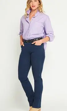 BETABRAND Straight Leg 4 pocket Yoga Denim Jeans Women’s SMALL PETITE W1536