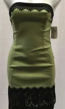 NWT $140 Jessica McClintock Grinch Green Dress, size 10. Costume Idea!