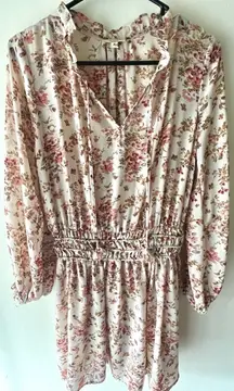 Floral Bohemian Longsleeve Dress size Small NWOT