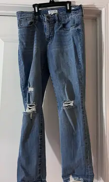 Sofia Vergara Bagi Boyfriend Light Wash Jeans 0S