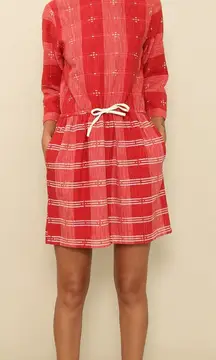 ACE & JIG Red Cardinal Lake Dress Sz S