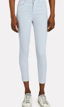L'Agence Light Blue Margot Skinny High Rise Bridgewater Cropped‎ Jeans Size 26