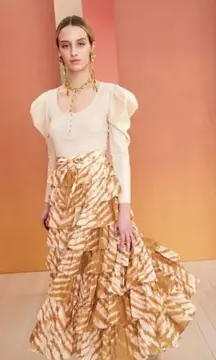 Ulla Johnson Joanne Puff Sleeve Top Size Large