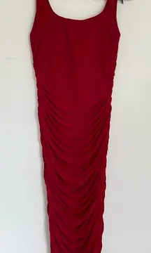 NWT Shapellx Pink Ruched Bodycon Sleeveless Midi Dress Size XL