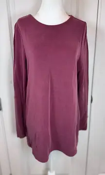 Soft Surroundings Mulberry Modal Tunic Top XS Cozy Chic Basics Minimalist