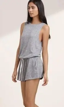 Aritzia Wilfred Free Heather Gray Izabel Jersey Knit Romper M