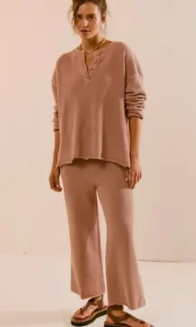 NWT Free People Hailee Sweater Set In Tuscany. In Poly Bag Sold Out Online Size: Xs  Color: Tuscany  $128 MSRP Comes new with tags in poly bag with extra button.  Sold as is no refunds returns were cancellations