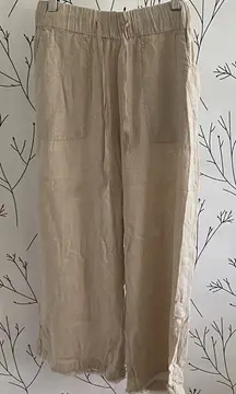 Thread & Supply Tan Linen Pants