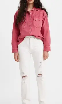 501® LEVI'S® ORIGINAL JEANS In Destructed White Sz 31x30 NWT‎ $128