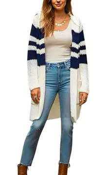 Chaser Womens Cardigan Sz Small Open Sweater Grandmacore Minimalist Coastal