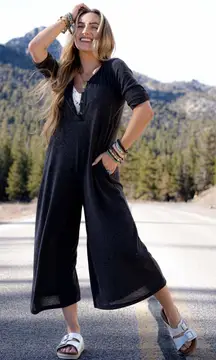 Three Bird Nest Simply Comfort dark gray jumpsuit