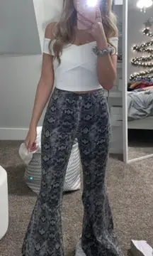 Snake Print Jeans