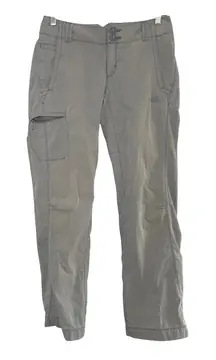 The North Face Womens Cargo Pants Gray Outdoor Casual Size 4 hiking gorpcore