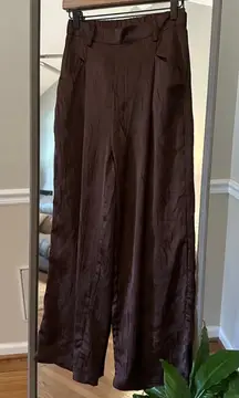 Fabrik Brown Wide‎ Leg Pants Women's Size Small
