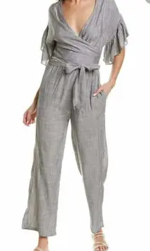 Red Carter Wrap Top Wide Pant Jumper‎ Blue White Striped Size XS