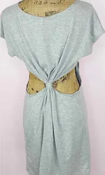 Urban Renewal Back Twist Knot Cutout T-shirt Dress Gray Medium