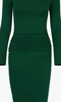 Missufe Long Sleeve Bodycon Green Dress