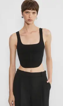 Aritzia Babaton Sculpt Knit Bustier Tank