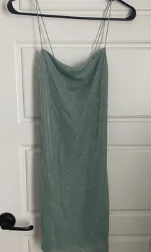 Green Glitter Dress