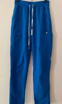 FIGS Royal Blue Yola Skinny High Waisted Scrub Pants Women's size Small Tall