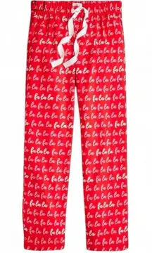 JCREW FA LA LA RED FLANNEL PAJAMA BOTTOMS XL