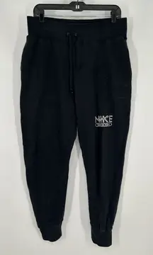 Nike Sportswear Swoosh Fleece Joggers Sweatpants Tapered DR5615-010 Womens Large